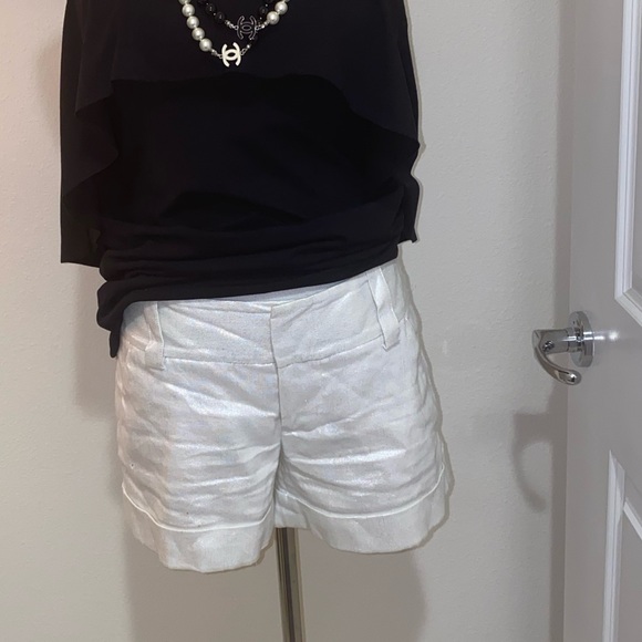 Alice and Olivia Cady Cuff Short Metallic 2 Silver - Picture 7 of 8